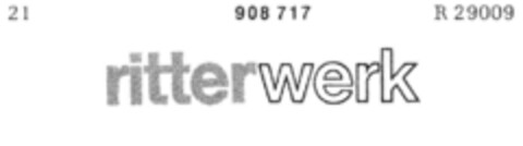 ritterwerk Logo (DPMA, 21.07.1972)