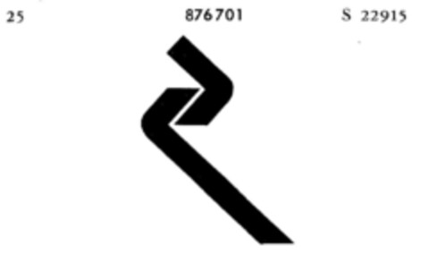 876701 Logo (DPMA, 06.12.1969)