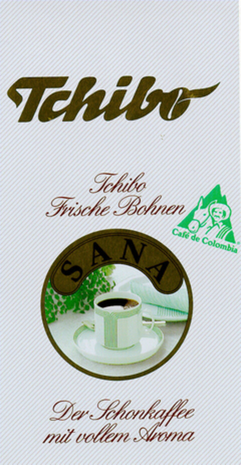 Tchibo Frische Bohnen SANA Logo (DPMA, 14.01.1986)