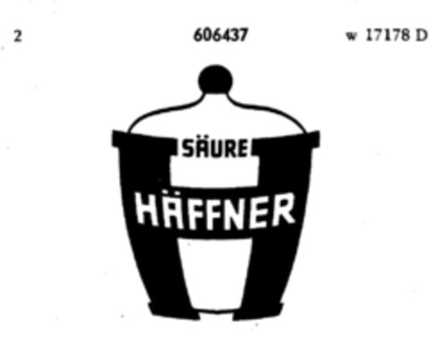 SÄURE HÄFFNER Logo (DPMA, 05.05.1949)