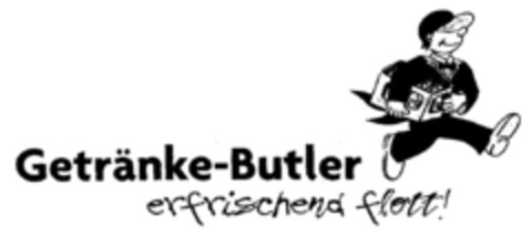 Getränke-Butler erfrischend flott! Logo (DPMA, 06/28/2001)