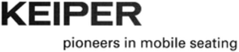 KEIPER pioneers in mobile seating Logo (DPMA, 01.10.2008)