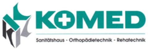 KOMED Sanitätshaus - Orthopädietechnik - Rehatechnik Logo (DPMA, 23.05.2014)