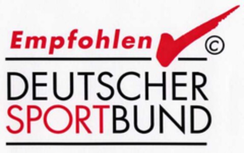 Empfohlen DEUTSCHER SPORTBUND Logo (DPMA, 05.12.2002)