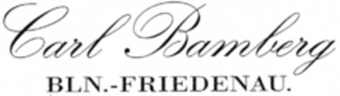 Carl Bamberg BLN.-FRIEDENAU. Logo (DPMA, 16.08.2006)