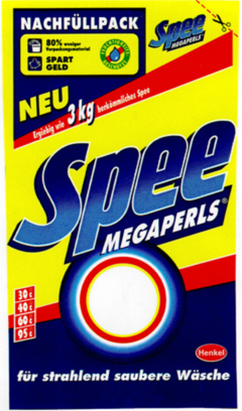 Spee MEGAPERLS Logo (DPMA, 20.11.1996)