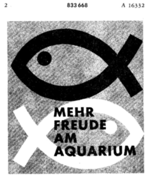 MEHR FREUDE AM AQUARIUM Logo (DPMA, 30.12.1965)