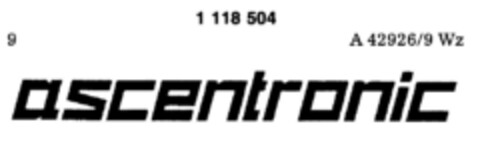 ascentronic Logo (DPMA, 21.05.1987)