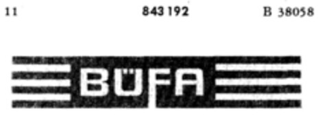 BÜFA Logo (DPMA, 22.04.1967)