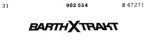 BARTH X TRAKT Logo (DPMA, 18.12.1971)