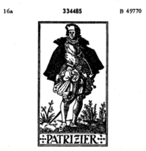 PATRIZIER Logo (DPMA, 22.01.1925)