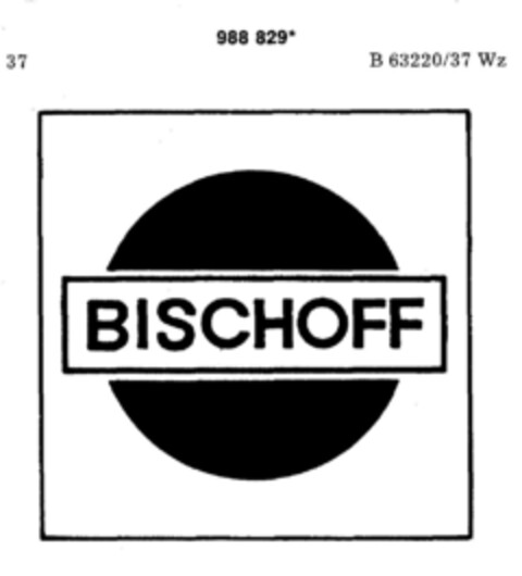 BISCHOFF Logo (DPMA, 13.06.1979)
