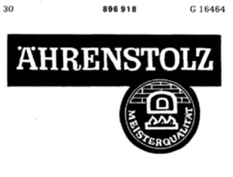 ÄHRENSTOLZ MEISTERQUALITÄT Logo (DPMA, 21.03.1967)