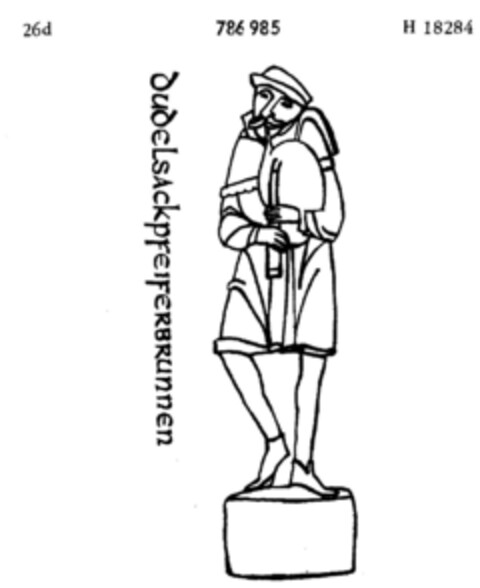 DUDELSACKPFEIFERBRUNNEN Logo (DPMA, 08/18/1960)