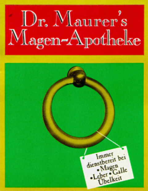 Dr. Maurer`s Magen-Apotheke Logo (DPMA, 30.10.1970)