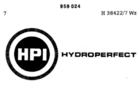 HPI HYDROPERFECT Logo (DPMA, 06.06.1973)