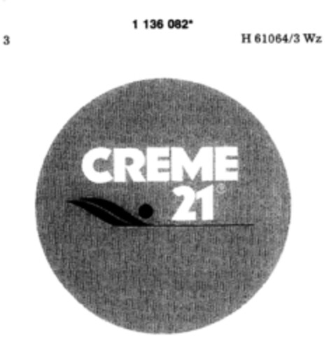 CREME 21 Logo (DPMA, 10.02.1989)