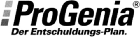 ProGenia Der Entschuldungs-Plan. Logo (DPMA, 05/12/1993)