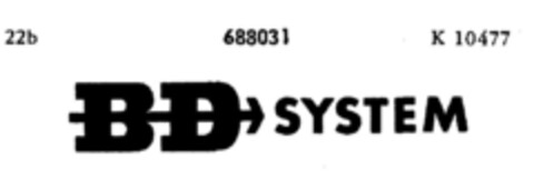 BD SYSTEM Logo (DPMA, 25.06.1955)