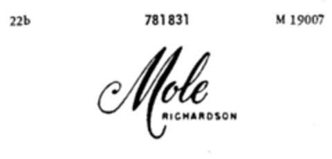 Mole RICHARDSON Logo (DPMA, 14.02.1962)