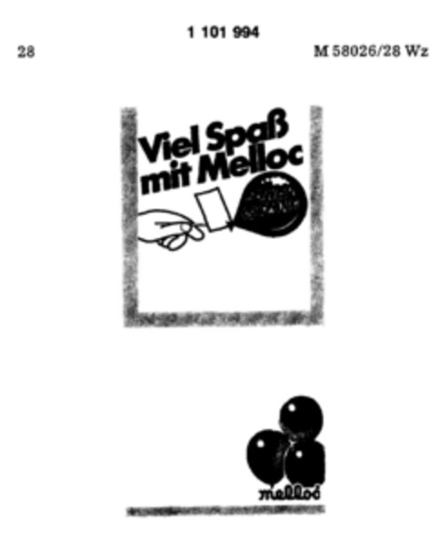 Viel Spaß mit Melloc Logo (DPMA, 02/07/1986)