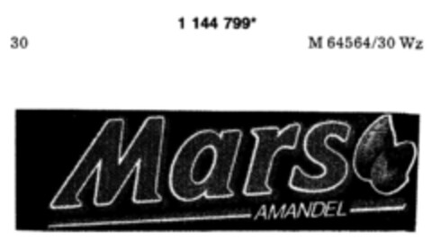 MARS AMANDEL Logo (DPMA, 22.02.1989)