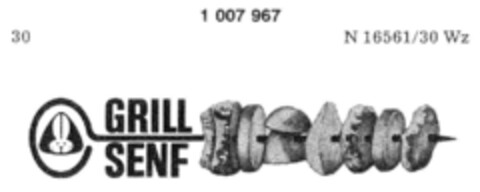 GRILL SENF Logo (DPMA, 02.07.1979)