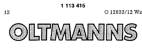 OLTMANNS Logo (DPMA, 12.03.1987)