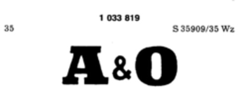 A&O Logo (DPMA, 06.02.1981)