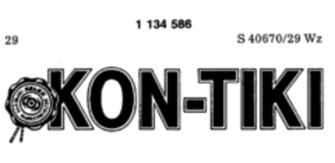 KON-TIKI Logo (DPMA, 16.07.1984)