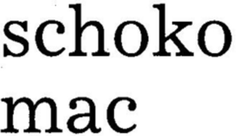 schoko mac Logo (DPMA, 08.06.1984)