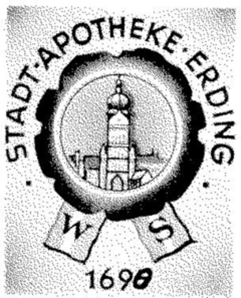 STADT APOTHEKE ERDING W S 1690 Logo (DPMA, 09/25/1954)