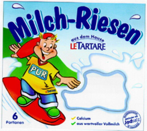 Milch-Riesen aus dem Hause LETARTARE Logo (DPMA, 11.01.2000)