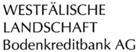 WESTFÄLISCHE LANDSCHAFT Bodenkreditbank AG Logo (DPMA, 29.02.2000)