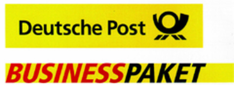 Deutsche Post BUSINESSPAKET Logo (DPMA, 09.03.2001)