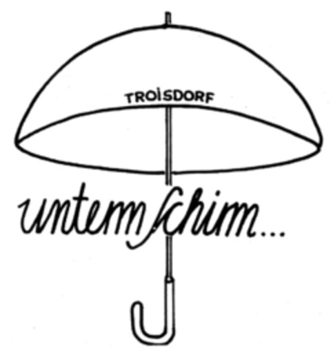 TROISDORF untem Schirm Logo (DPMA, 02/08/2010)