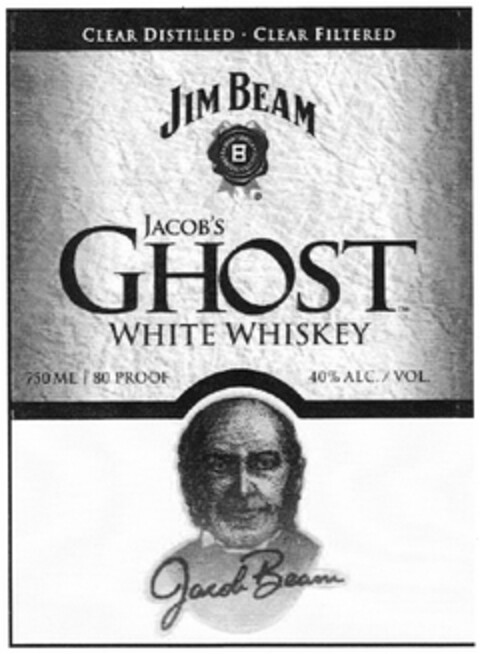 JIM BEAM JACOB'S GHOST WHITE WHISKEY Logo (DPMA, 29.08.2012)