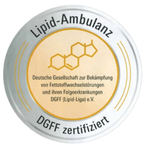 Lipid-Ambulanz DGFF zertifiziert Logo (DPMA, 11.05.2017)