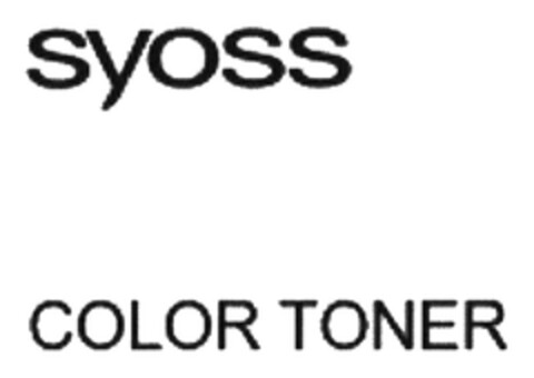 SYOSS COLOR TONER Logo (DPMA, 20.11.2017)