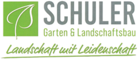 SCHULER Garten & Landschaftsbau Landschaft mit Leidenschaft Logo (DPMA, 09.05.2023)