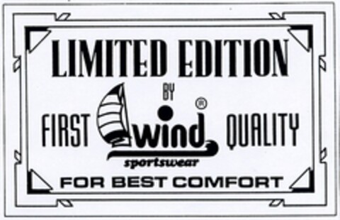 LIMITED EDITION BY wind sportswear Logo (DPMA, 12/05/2003)