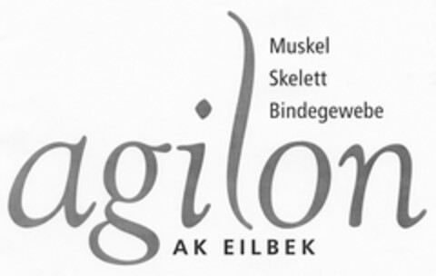 Muskel Skelett Bindegewebe agilon AK EILBEK Logo (DPMA, 25.06.2004)