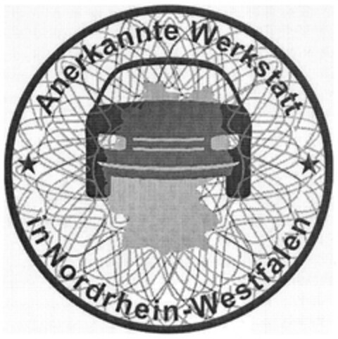 Anerkannte Werkstatt in Nordrhein-Westfalen Logo (DPMA, 18.12.2006)