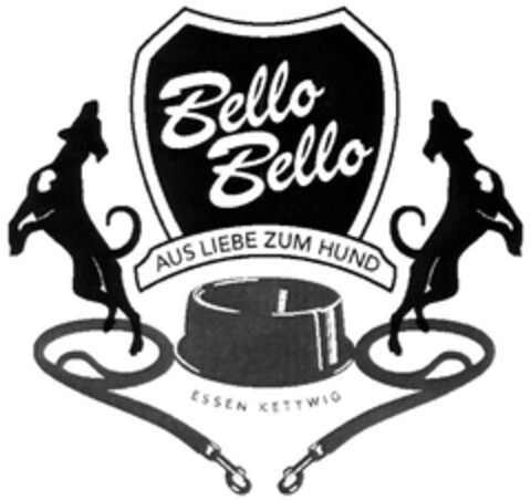 Bello Bello AUS LIEBE ZUM HUND Logo (DPMA, 10/24/2007)