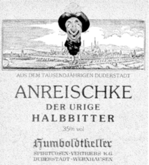 ANREISCHKE DER URIGE HALBITTER Logo (DPMA, 11.11.1994)