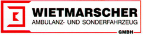 WIETMARSCHER AMBULANZ- UND SONDERFAHRZEUG GMBH Logo (DPMA, 08.07.1995)