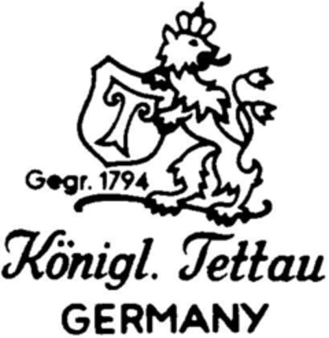 Königl. Tettau GERMANY Logo (DPMA, 07/29/1998)