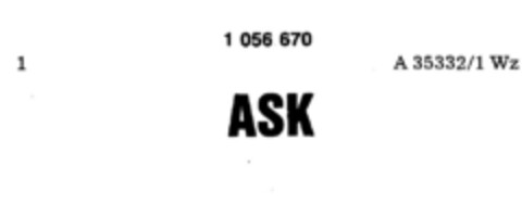 ASK Logo (DPMA, 01/27/1982)