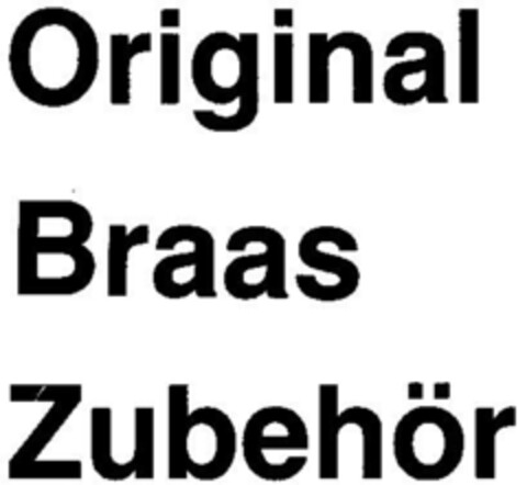 Original Braas Zubehör Logo (DPMA, 06.02.1986)