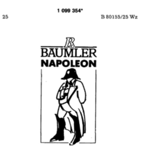 B.BÄUMLER NAPOLEON Logo (DPMA, 16.09.1986)